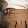 Pantalon de costume pour homme, fermeture éclair, taille réglable, coupe droite, style anglais, couleur unie, ample, formel, style professionnel, tenue de bureau