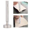9mm Stainless Steel Die Punch Double‑Sided Rivet Setter with Base for Install Rivet Button DIY Leathercraft Tool