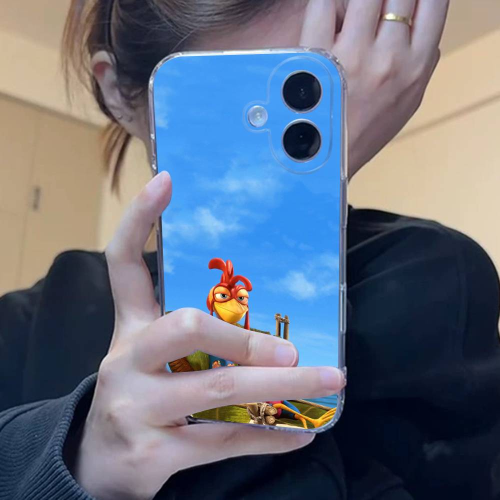 Chicken J-Joe Surf Phone Case For iPhone 17 15 14 13 11 12 16 Pro Max Plus Mini Transparent Silicone Soft Funda