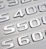 3D ABS Chrome Logo S320 S350 S400 S450 S500 S550 S580 S600 Emblem Letters Car Trunk Badge For  S W222 W223 Accessories