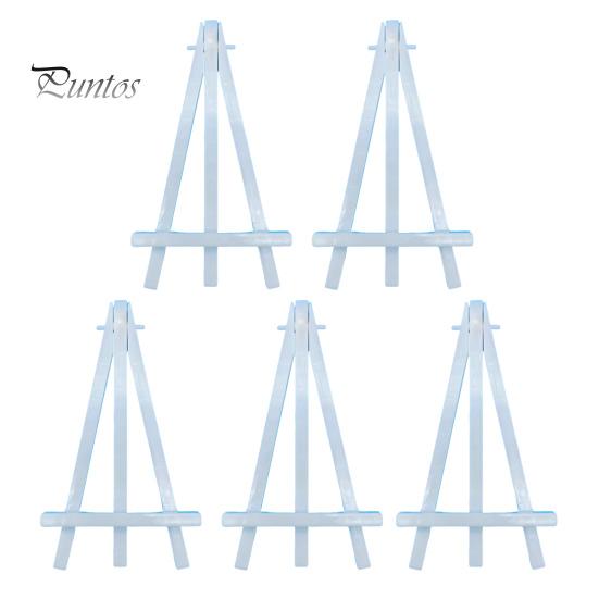 

5 шт. Треугольный мольберт, мини-стенд, детский художественный дисплей, небольшой мольберт для рисования с яркими цветами, 15,5 см, пластиковый мольберт для рисования белый