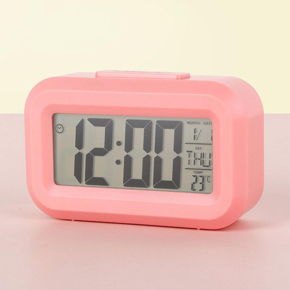 Digital Alarm Clock Color Options Date Temperature Display