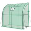 Walk-in Greenhouse, 198 X 100 X 200 Cm Greenhouse for Outdoors with Window, PE Cover, 3-Tier Shelf, Roll-Up Zipper Doors, Walk In Green House Kit,