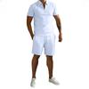 2023 Summer Men's Casual Polo and Shorts Sports Suit - European and American Style