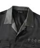 NOT4NERD Chain Stitch Half Bowling Shirt - Black