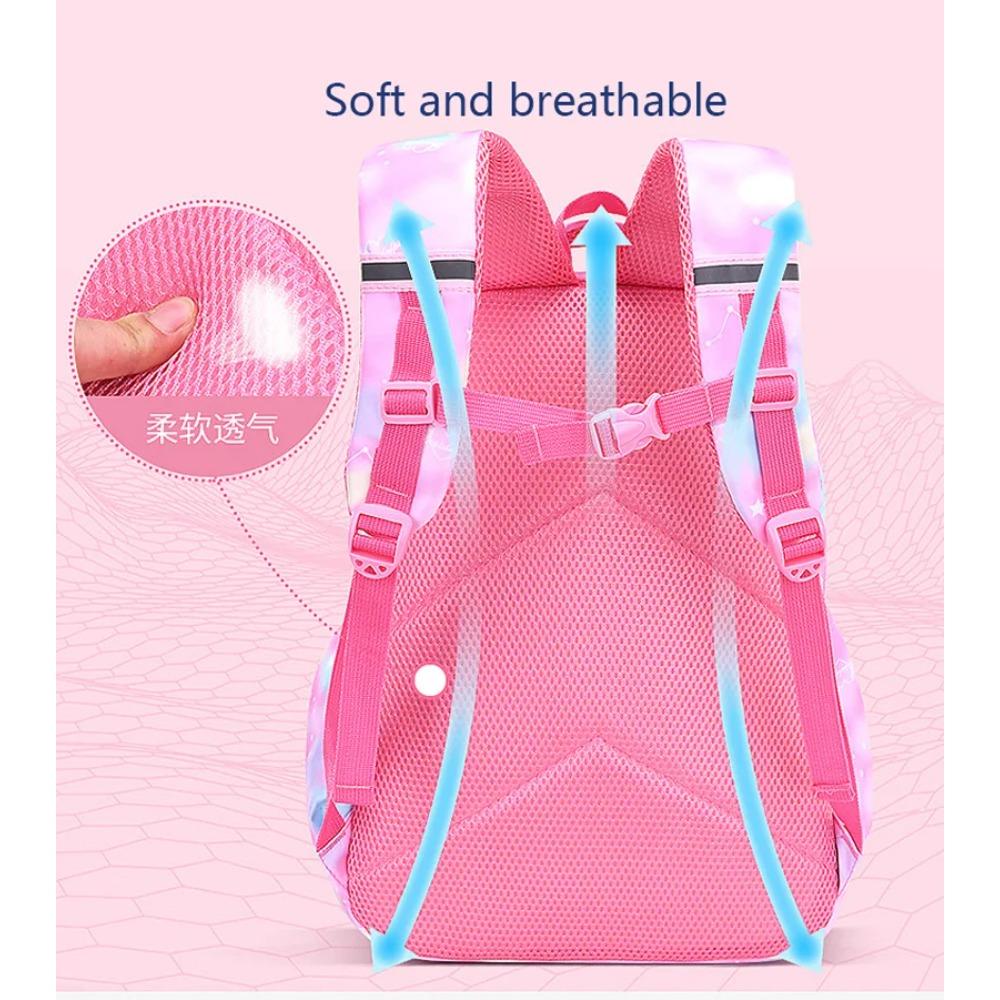Kinder Meisjes Rugzak Schooltas Roze Voor Kind Kind Tiener Schooltas Basisschool Kawaii Schattig Waterdicht