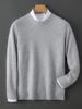 Men's Diamond Jacquard Pure Wool Pullover - Thick, Soft, and Smooth Round Neck Sweater for Autumn/Winter 2025.