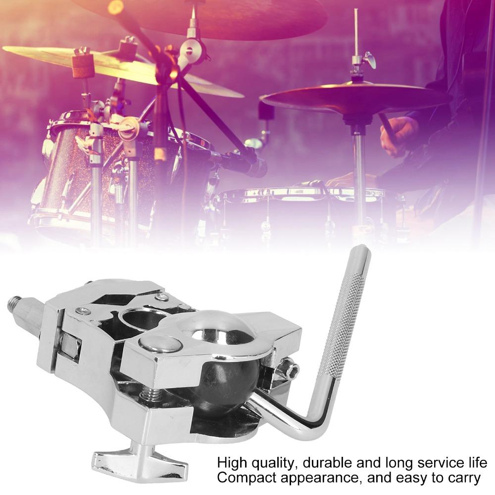 Silver Color Drum Mount Bracket Metal Drum Set Extension Clip Premium Tom Drum Rack Mount For Drum