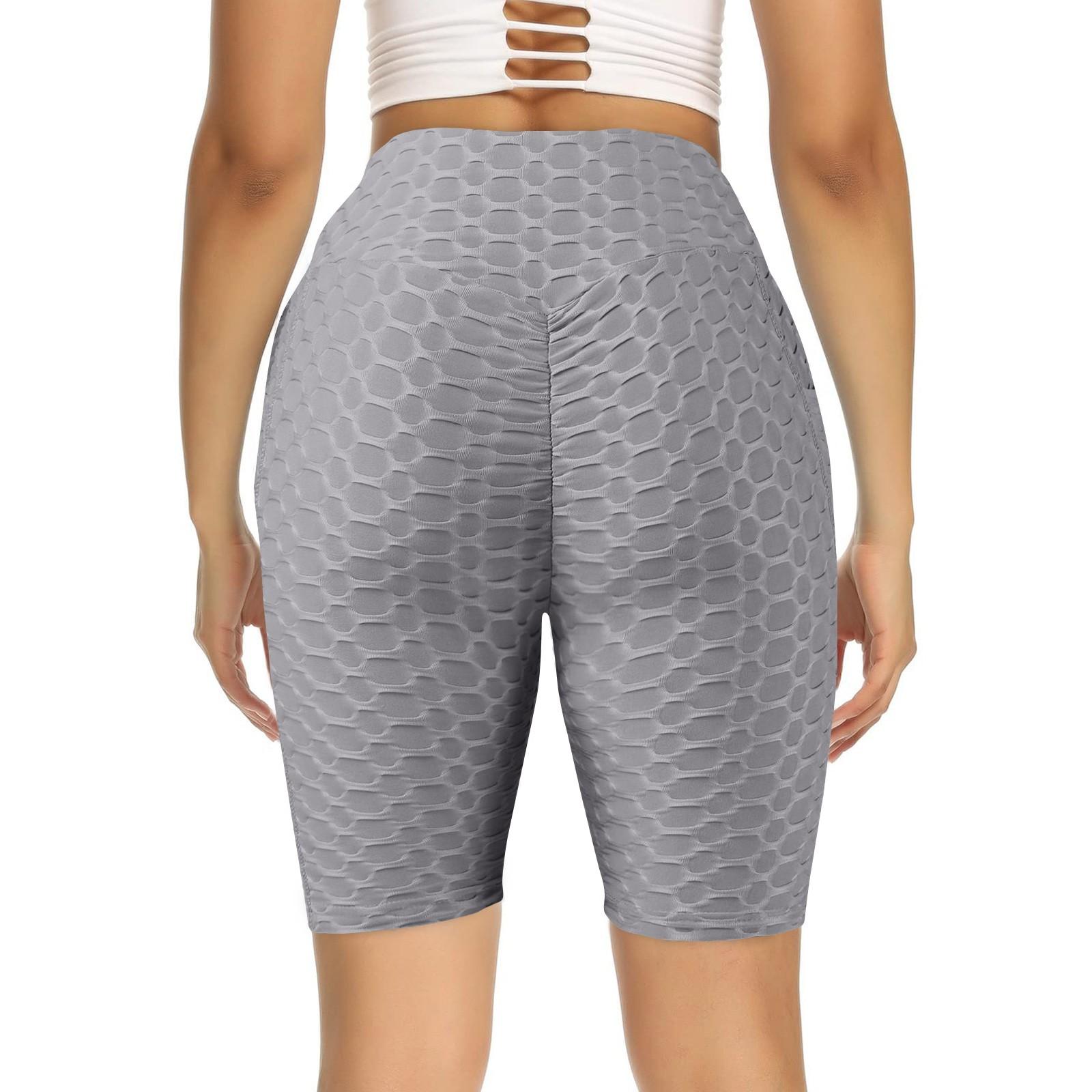 

Женские сексуальные капри, йога, фитнес, персики, ягодицы, спортивные леггинсы с карманами S