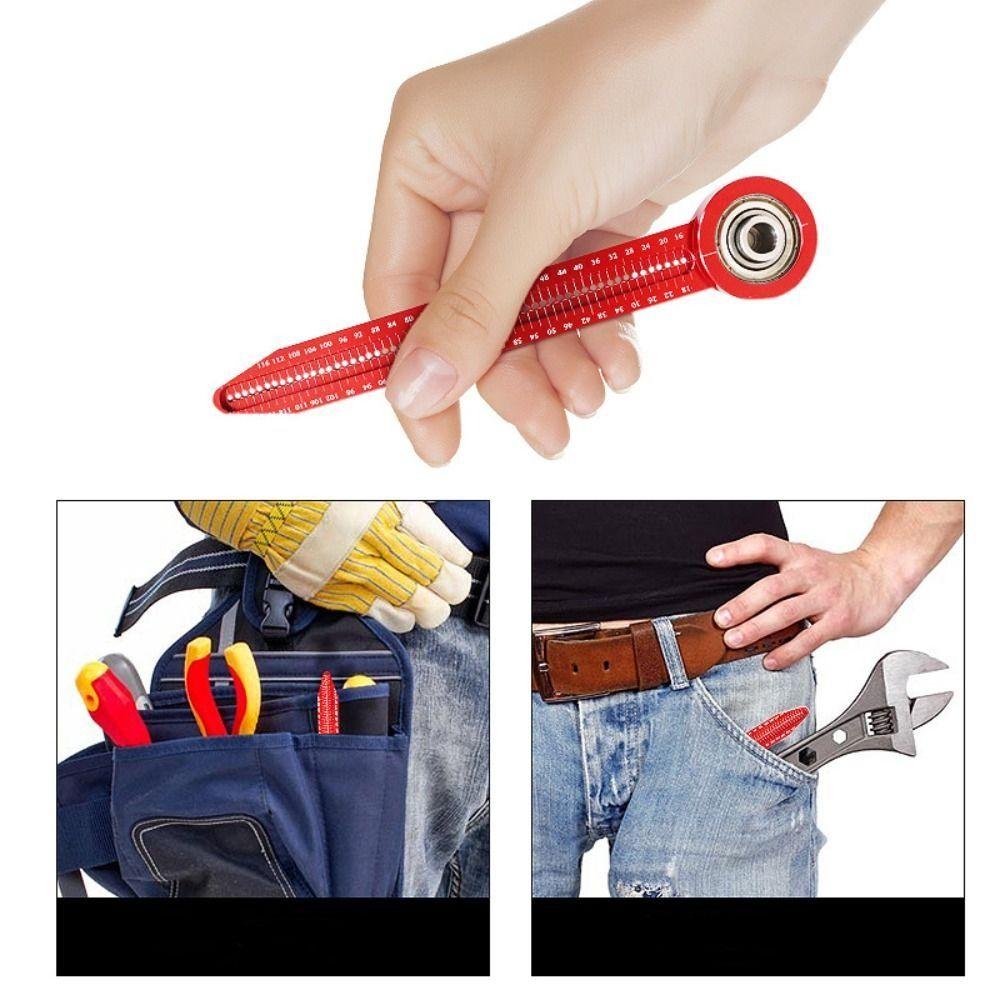 

Portable Woodworking Drawing Compass High precision Hole Ruler Engineering Decoration красный