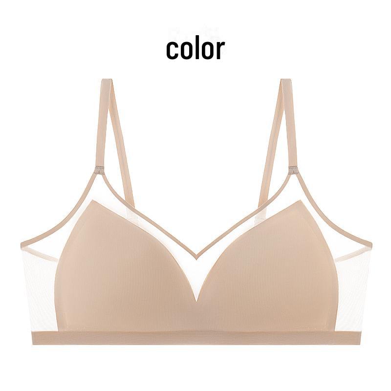 

Бесшовный бюстгальтер с треугольными чашками Tangge Silk - ультратонкий, дышащий, приятный для кожи шелк Mulberry для маленькой груди M