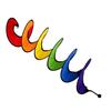 Colorful Outdoor Rainbow Windmill Garden Decoration
