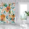 1PC Plants pattern printed shower curtain, funny style, waterproof, with 12 hooks, bathroom showers, bathtub, home use