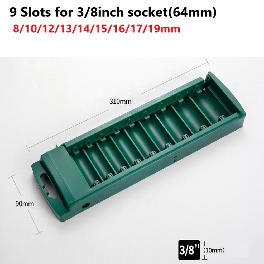 Efficiently Organize Sockets 1/4 1/2 3/8 Inch ABS Plastic Organizer Box