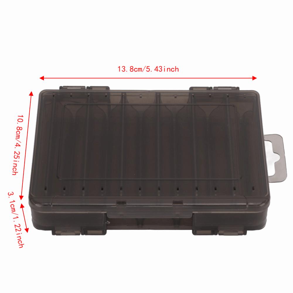 2PCS with Handle Hard Lure Storage Case V-type 12 Slots Bait Organizer Case  For Anglers