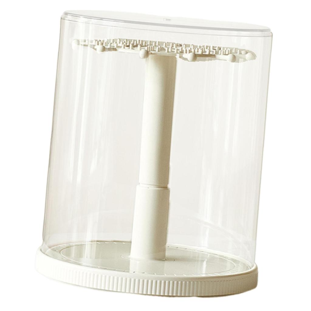 360° Transparente Puppen-Aufbewahrungs-Vitrine 9,4x11 Zoll Multifunktionaler Ausstellungsständer für 5,9-6,7 Zoll Puppen-Schlüsselanhänger Leichtgewicht