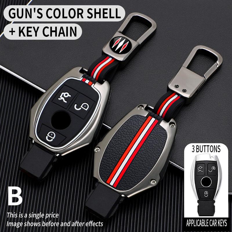 Car Key Case Cover Protective Shell Fob for Mercedes Benz A B C E Class GLS GLA GLK GLC CLS CLA AMG W204 W205 W212 W463 W176