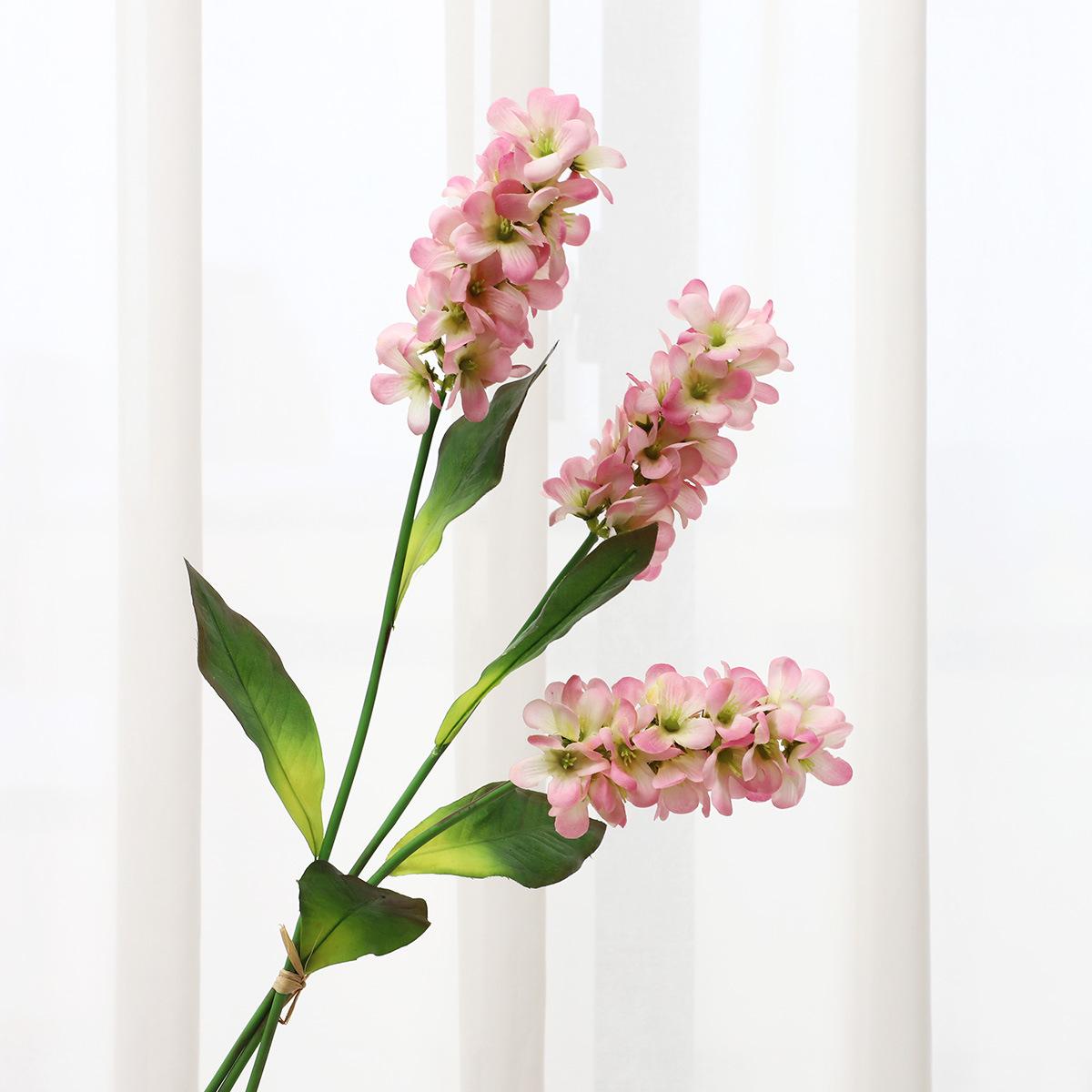 

Simulation flower feel hyacinth bundle home living room entrance TV cabinet decoration fake flower ornament рожевий