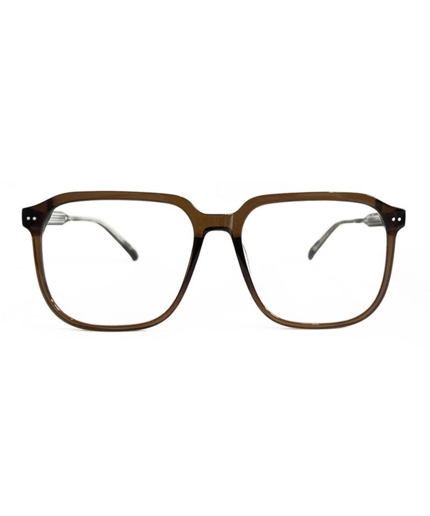 MAISON MASTER Crown Glasses Crystal Brown