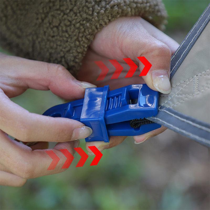 5Pcs Tarp Clips Lock Grip Clamps Tighten Tent Clip Reusable Clamp Awnings Fastener Tools Camping Accessories For Outdoor