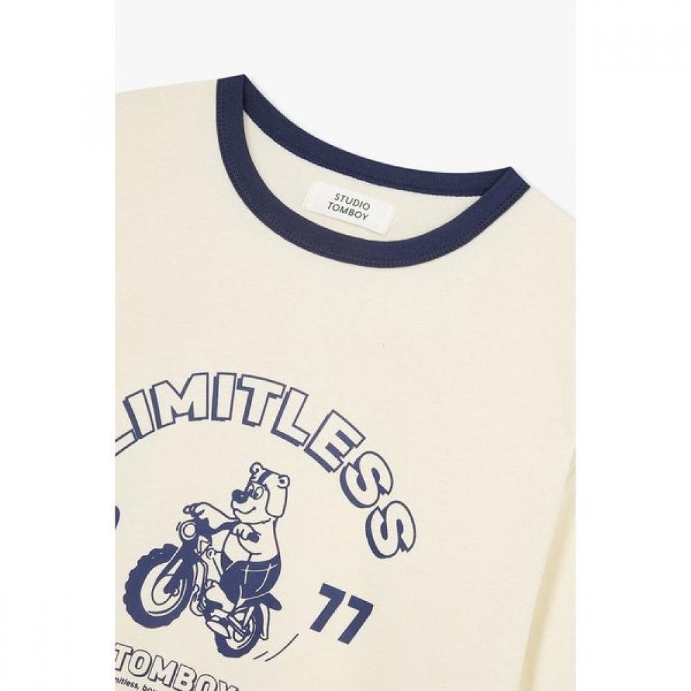 STUDIO TOMBOY ArTwork Ringer T shirT  9176222996ar 