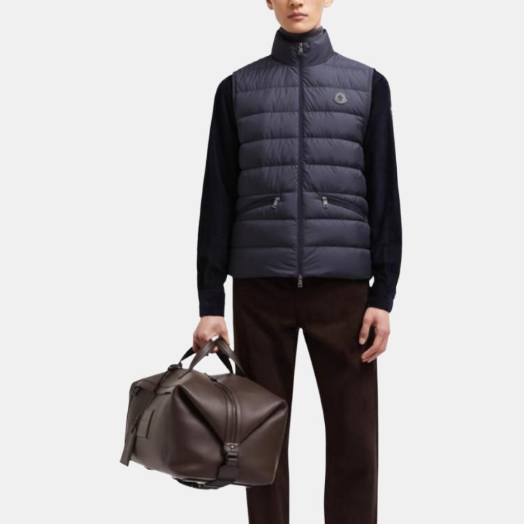 Moncler Treompan Collection Vest Men's Midnight Marine Blue I20911A00170549SK779
