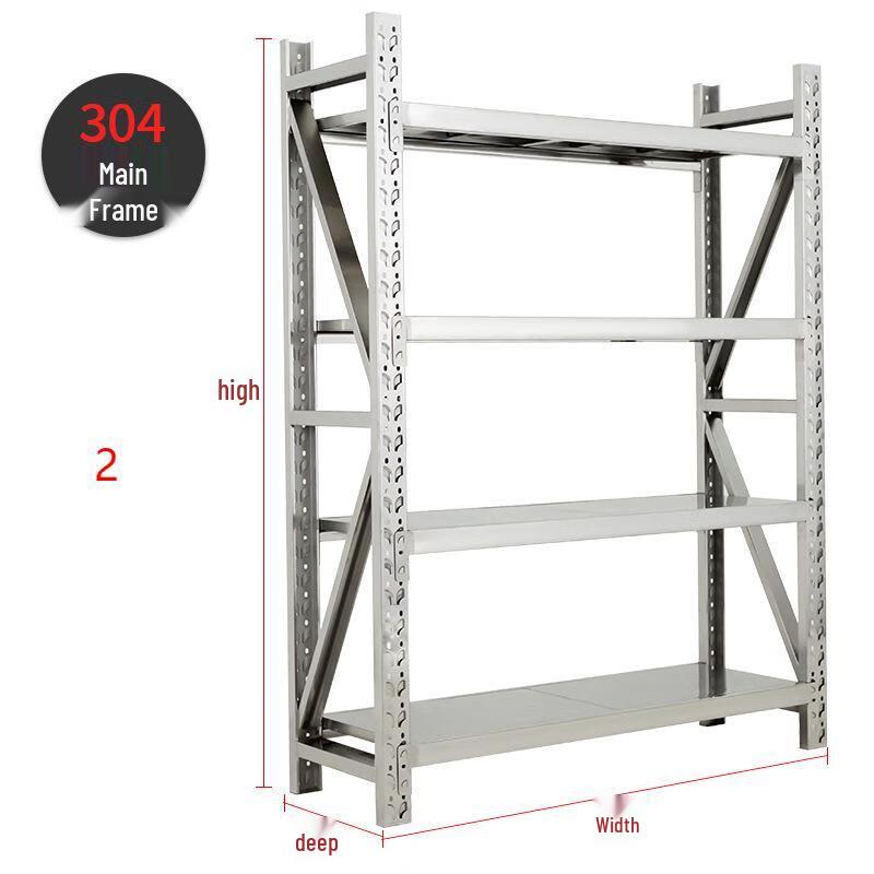 WEZHO 304 Stainless Steel Commercial Storage Shelf