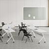 Deli KF251-B Foldable Office Training Chair with Writing Tablet