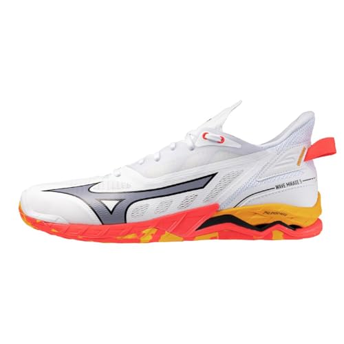 

Теннисные кроссовки Mizuno Wave Mirage 5, Белый/Черный/Оранжевый, Размер 26,0 см, 2E