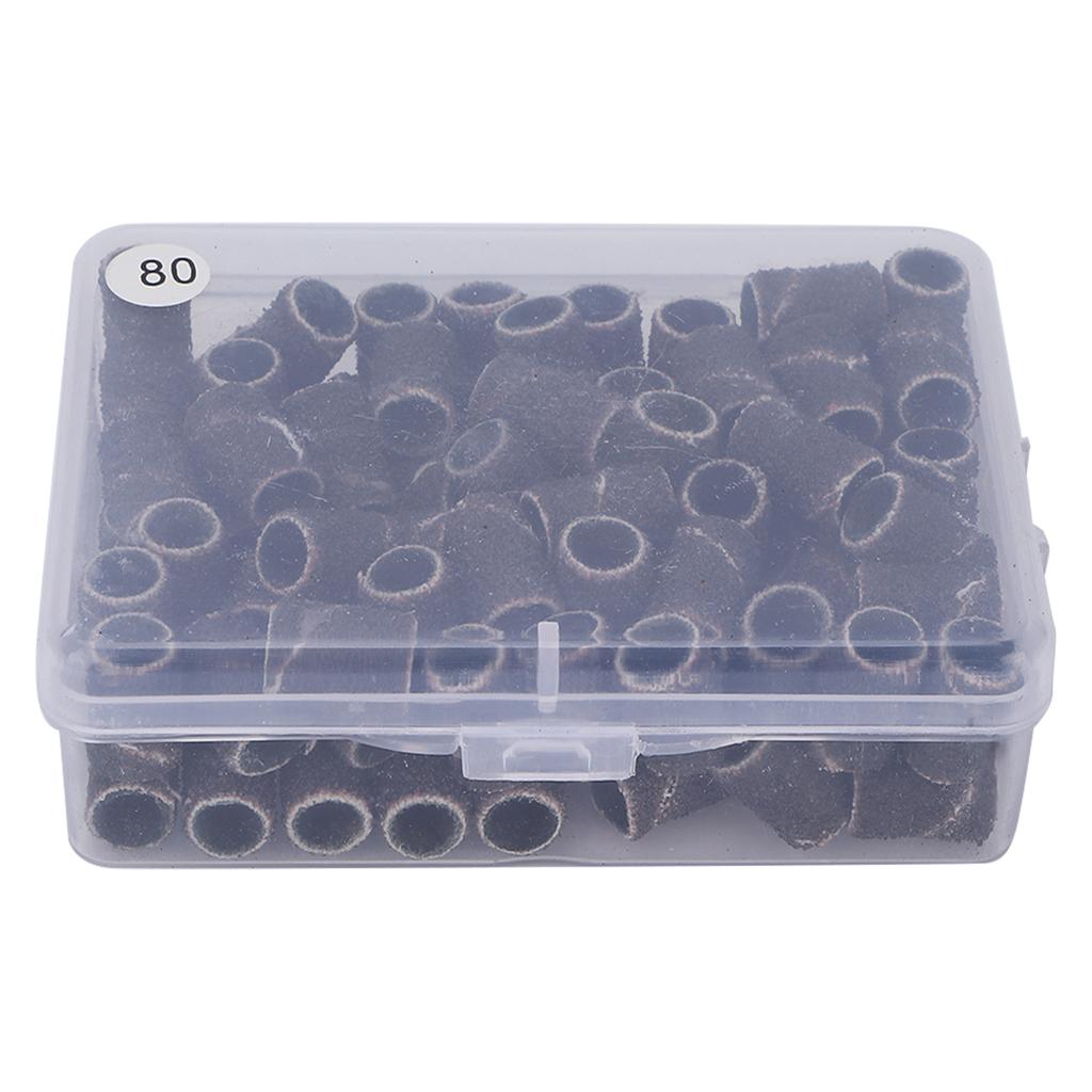 100pcs Nail Art Sanding Bands Manicure Pedicure Nail Drill Bits Accessories Tools