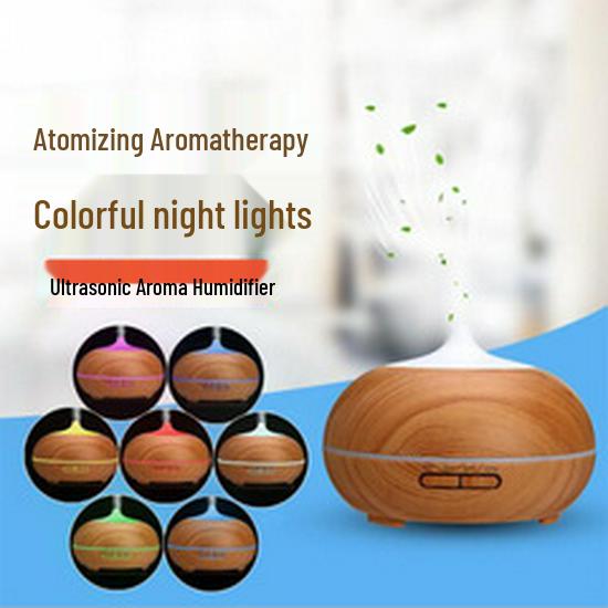 Silent Ultrasonic Aromatherapy Diffuser Night Light for Bedroom