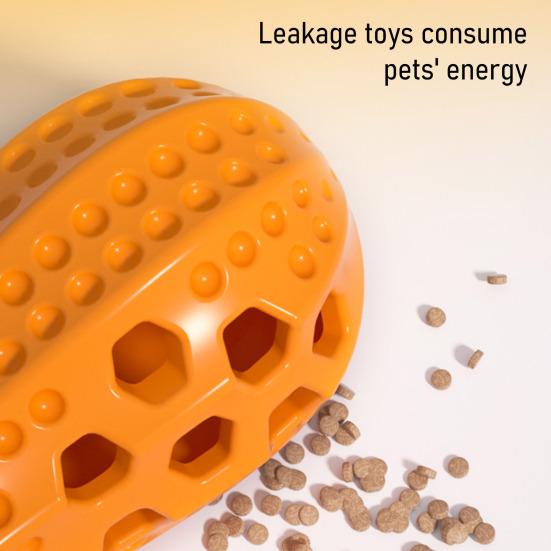 Dog Treat Dispenser Toy Squeaky Peanut Shape Dog Chew Toy Interactive Treat Dispensing Toy for Dogs Teeth Cleaning Mental Stimulation