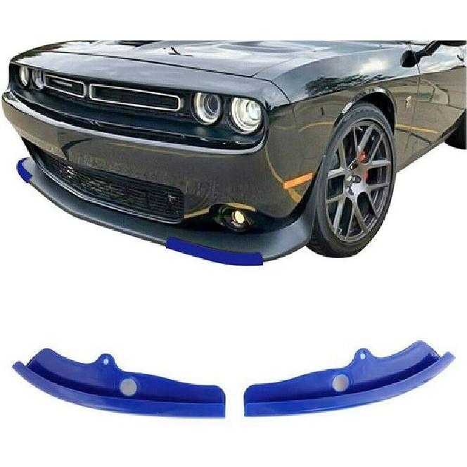 

Blue Front Bumper Lip Splitter Protector Replacement For Dodge Challenger 2015+