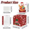 Claus Red Santa Pattern Paper Gift Box Christmas Decoration Atmosphere Prop
