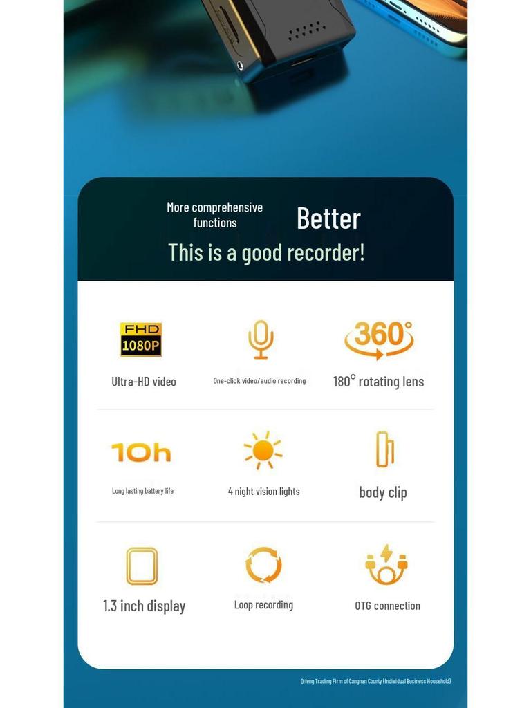 4K Ultra HD Motorcycle Anti-Shake Sports Camera with Audio and Video Recording