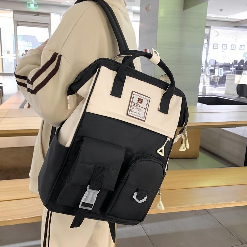 New Japanese Literary Backpack Small Fresh Girl Trendy Casual Bag Large Capacity Junior and Senior High School Students Bag