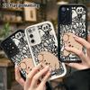 Phone Case: 2D Flat Samsung Galaxy A34 A35 M05 M06 S20 S22 S21 FE Plus 5G Protective Case, Light Pink Puppy, Christmas and Halloween Gift