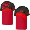 Marc Marquez 93 Moto GP Camiseta Hombre Manga Corta Gradiente Rojo Negro Motorcycle Racing Hot Selling Oversized T-shirt