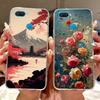 Clear For Oppo A12 CPH2077 CPH2083 Cover For Oppo A12 Case Luxury Butterfly Love Fashion Flowers Cool Lion Cute Painted