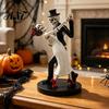 Decoración Gótica de Resina para el Hogar Día de Muertos Pareja de Esqueletos Bailando Figura, Estatua de Novios de Boda de Halloween Estatua de Amantes Escultura Romántica de Novio y Novia