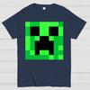 Minecraft Creeper Big Face Unisex 100% Cotton Summer Casual Cool Loose T-Shirt