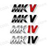 3D Metal MKIV MKV MKVI Logo Car Fender Emblem Rear Tail Trunk Badge Sticker For Volkswagen Golf MK4 MK5 MK6 MK7 Jett Passat