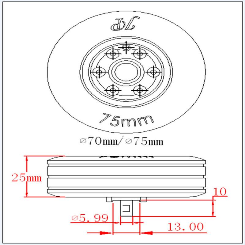 RC model 45mm 50mm 55mm 60mm 65mm 70mm 75mm 86mm 95mm JP brake wheel for fixed-wing aircraft landing gear