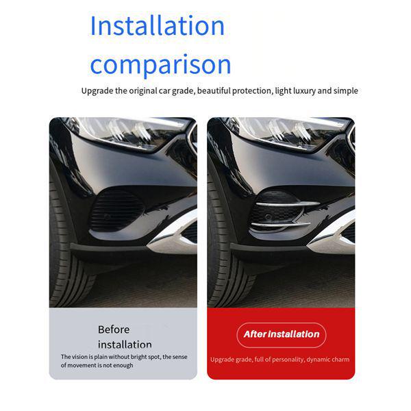 23-24 Mercedes-Benz GLC-Class X253 Front Bumper Air Splitter Spoiler Decorative Cover (1 Pair)