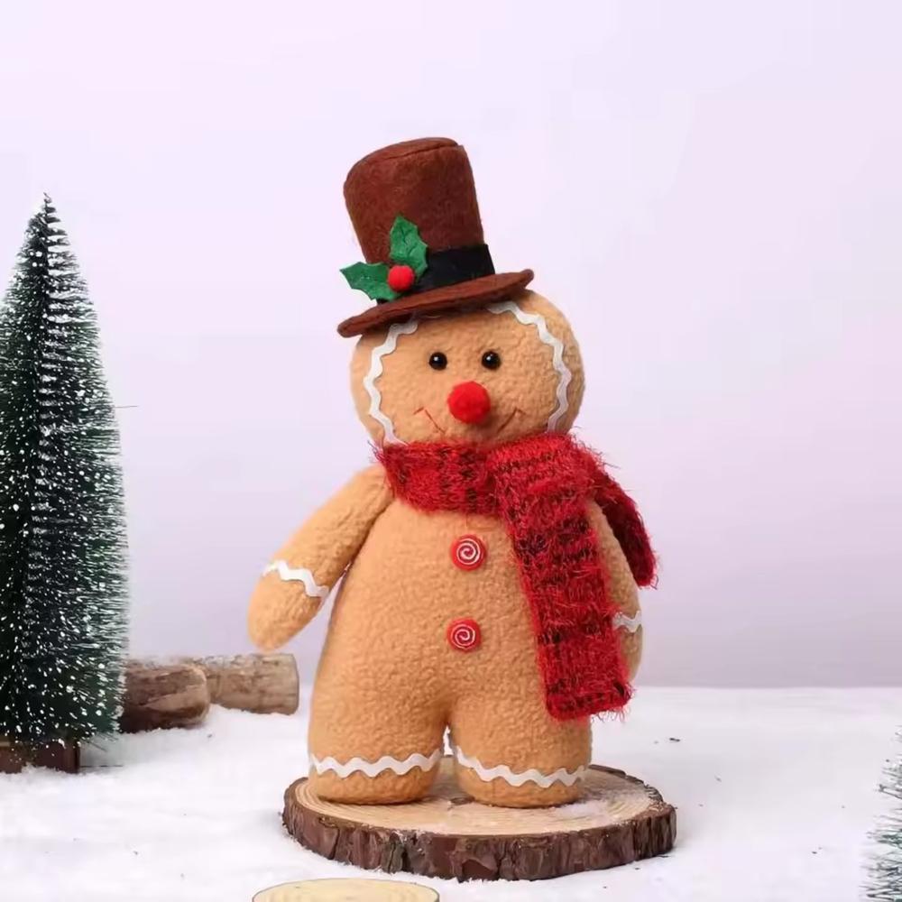 Christmas New Year Decoration Gingerbread Man Doll Ornament Indoor Home Party Gift Decor