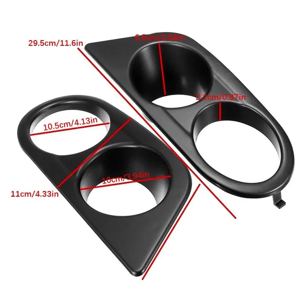 2PCS Car Front Bumper Grill Fog Light Cover Grille Trim Honeycomb Mesh For BMW E46 M3 2001 2002 2003 2004 2005 2006 Accessories