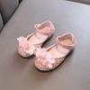 Neue Mädchen Prinzessin Lederschuhe Chic Flache Kinderballerinas Mode Süße Blume Kinder Ballett Aufführung Kleiderschuhe Rutschfest