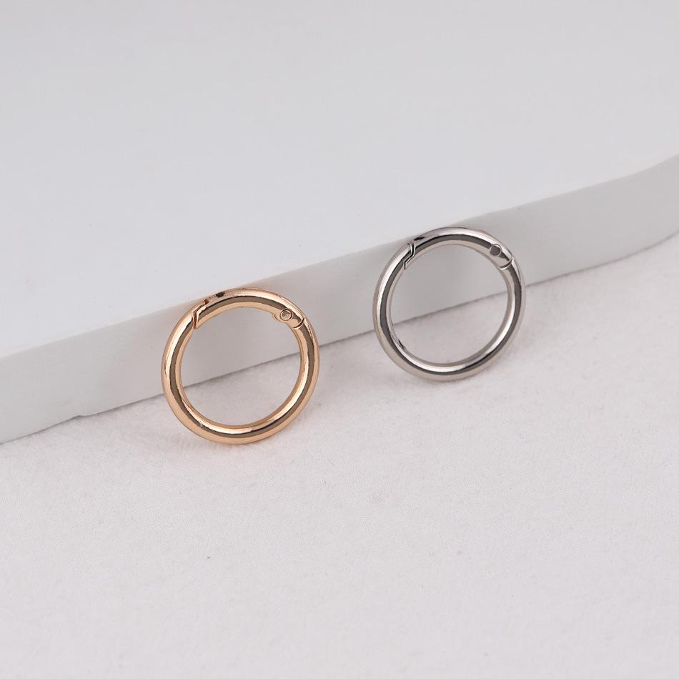 Alloy Spring Snap Open Ring for DIY Keyring, Pendant, or Bag Accessories