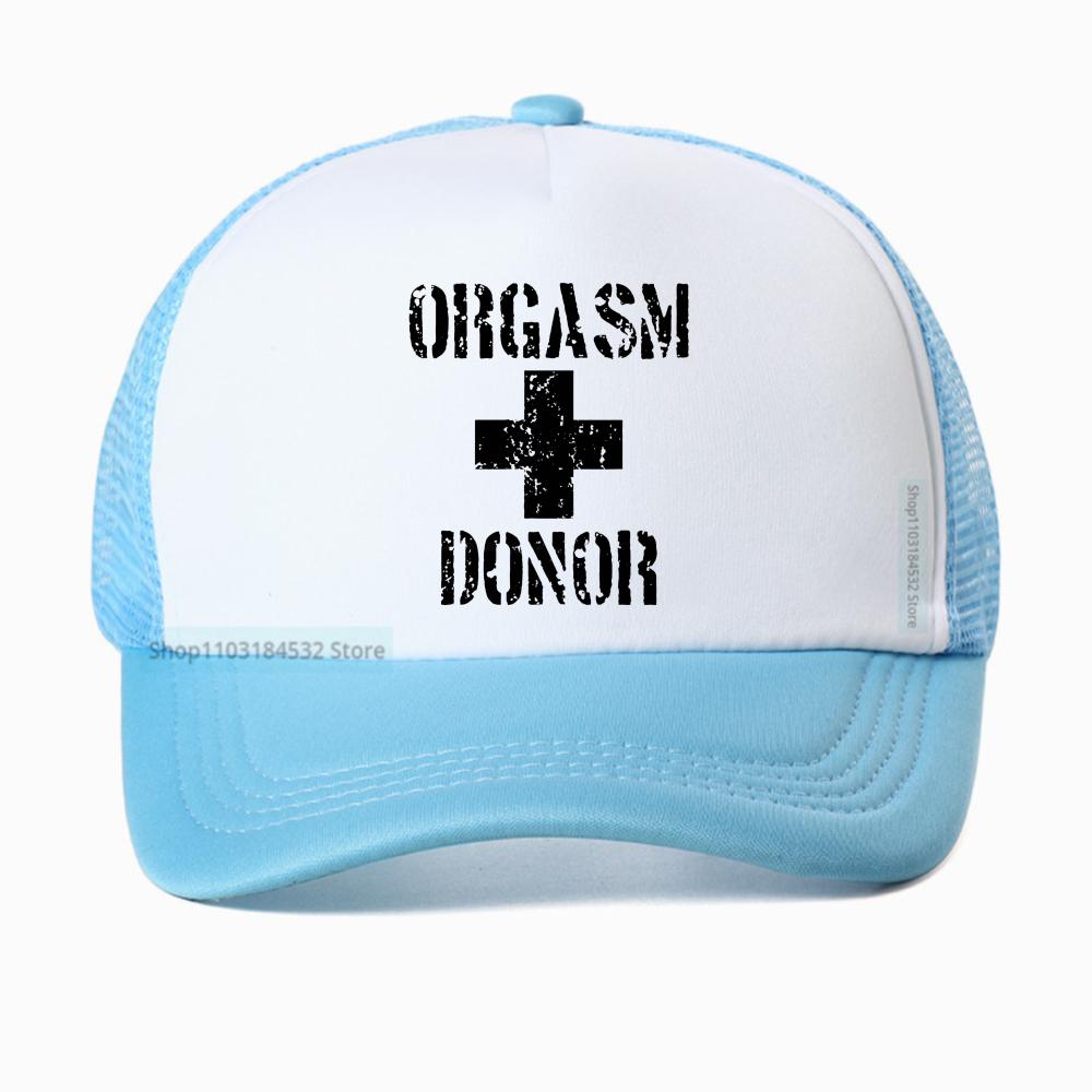 

Black Humor Orgasm Donor Funny Humor American Novelty Gift Unisex cap Women Fashion Printed baseball caps Breathable trucker hat Adjustable