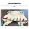 Dopamine Cat Ears Plush Bomber Hat Women Autumn Winter Cycling Cold And Warm Face Small Bag Head Ear Protection Knitted Hat